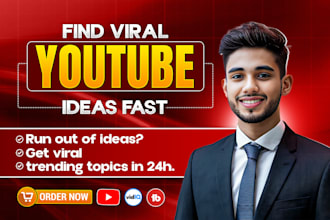create custom youtube video ideas, topics, titles in 24 hours