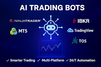 build ai trading bot for ninjatrader, mt5, ibkr, thinkorswim tradingview discord