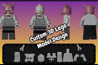 sculpt 3d lego model, lego articulated model, 3d bjd toy, bjd model, 3d figurine