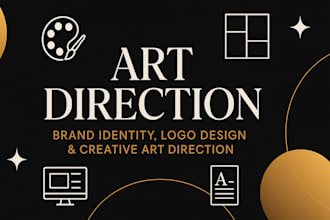 be your creative art director for minimalist brand identity and logo