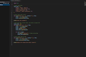python or javascript automation scripts