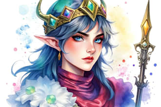 do a watercolor or fantasy portrait and dnd party