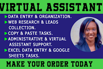 do data entry, copy paste, web research, quick task