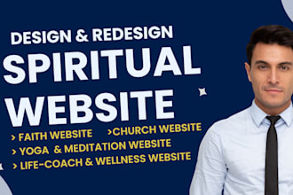 design spiritual website for your faith, life coach, yoga, church website