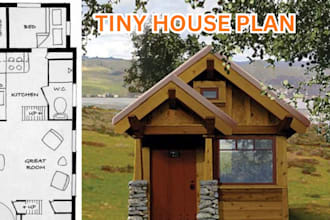 expertly do tiny house permit sets design and city permit mep title plan