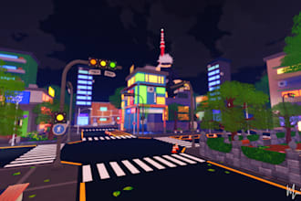 build custom roblox roleplay map, city map, terrain or scp map with scripting
