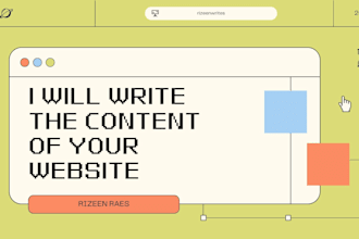 write content for your website