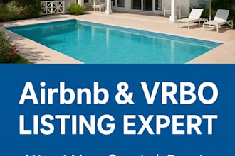 create and optimize your airbnb vrbo booking or hospitable listing