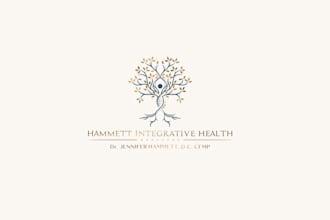 design cool chiropractor functional medicine doctor logo