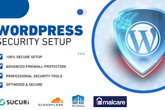 setup wordpress security cloudflare sucuri malcare wordfence ninja simple static