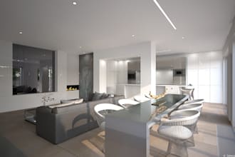 renovate 3d home interior, apartment, hotel, villa, facade design, 3d rendering
