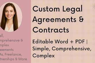 create ndas, service agreements, saas contracts, and legal documents