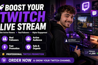 promote your twitch live with high impact standout campaign