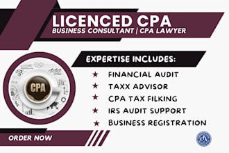 be your CPA lawyer, accountant, tax advisor, business consultant