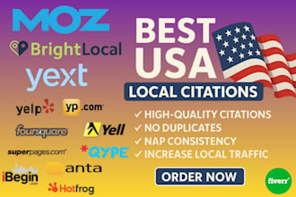 create USA citations or USA local citations