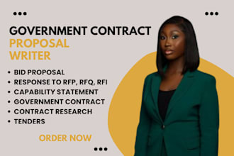 do bid proposal, rfp, rfi, rfq, tenders capability statement government contract