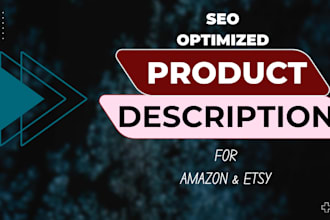 write product listing description with seo optimization