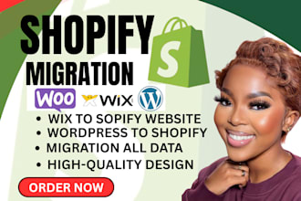 transfer, migrate or move wix store website to shopify
