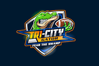 create attractive and imagination crocodile logo design