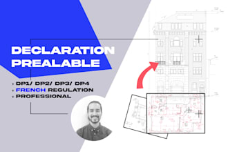 draw your 2d plans for a demande prealable