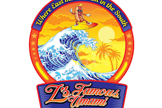 design professional hot dog logo without any copyright