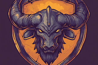make a fantasy game logo and branding