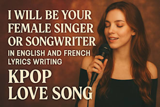 write professional french lyrics for kpop jpop rock pop punk funk