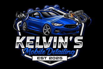 design luxury car detailing logo