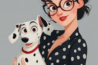 draw picture in disney cartoon style