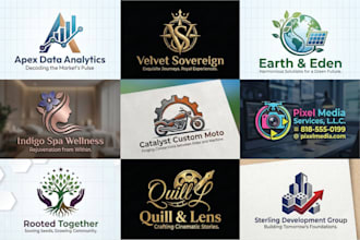 do unique minimalist luxury business logo design