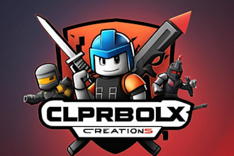 design a custom roblox gaming logo for gamers