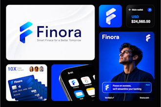 design a modern business logo, brand identity and branding kit