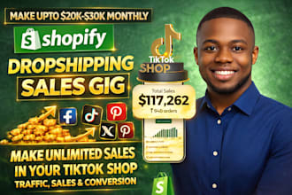 create tik tok shop dropshipping store promote shopify tiktok or tiktok shop ads