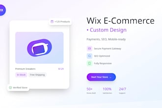 build a wix ecommerce store with custom design and payment integrations