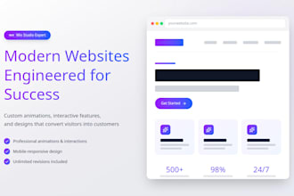 develop advanced wix studio website with velo coding and animations