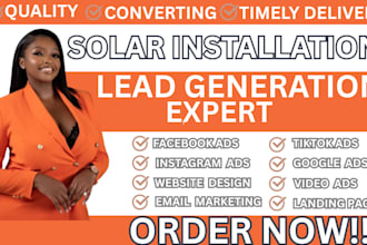 solar installation leads solar leads solar installation leads facebook ads video
