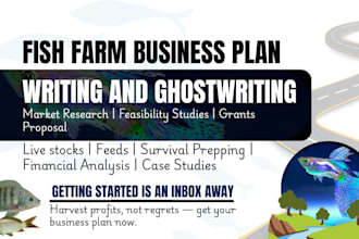 write a professional fish farm or nonprofit business plan, fish farming