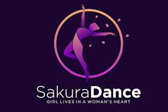do dance studio vintage logo design with express delivery