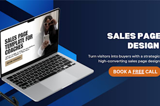 design a modern sales page, landing page, or funnel