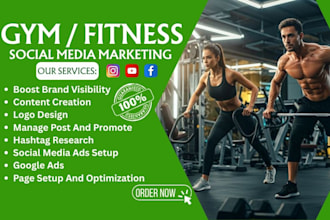 be your social media manager for gym, fitness, wellness, yoga, coaches marketing