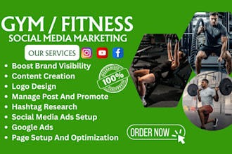 be your social media manager for health, fitness, wellness, yoga, gym marketing