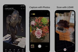 develop 3d lidar scanner app like polycam, scaniverse, canvas, kiri engine