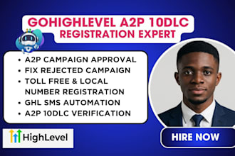 setup a2p phone verification gohighlevel sms a2p 10dlc ghl workflow automation