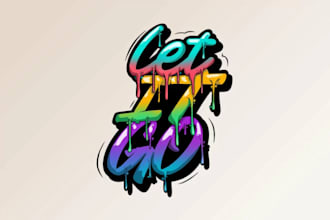 design a custom graffiti logo for your brand