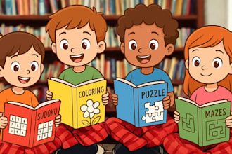 create kids and adult activity book puzzle book sudoku mazes coloring pages