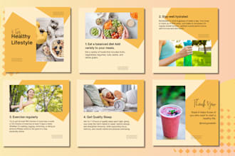 create custom instagram carousel post designs for social media growth