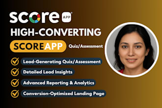 build a lead gen quiz with charts pdf report landing pages on scoreapp