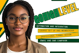 gohighlevel sales funnel go high level email setup course landing page n8n
