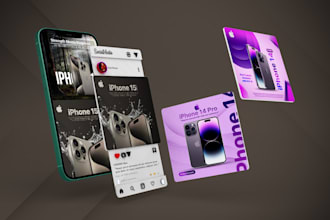 design modern social media ads