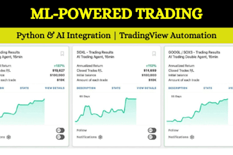 create custom bots, strategies, python trading bots